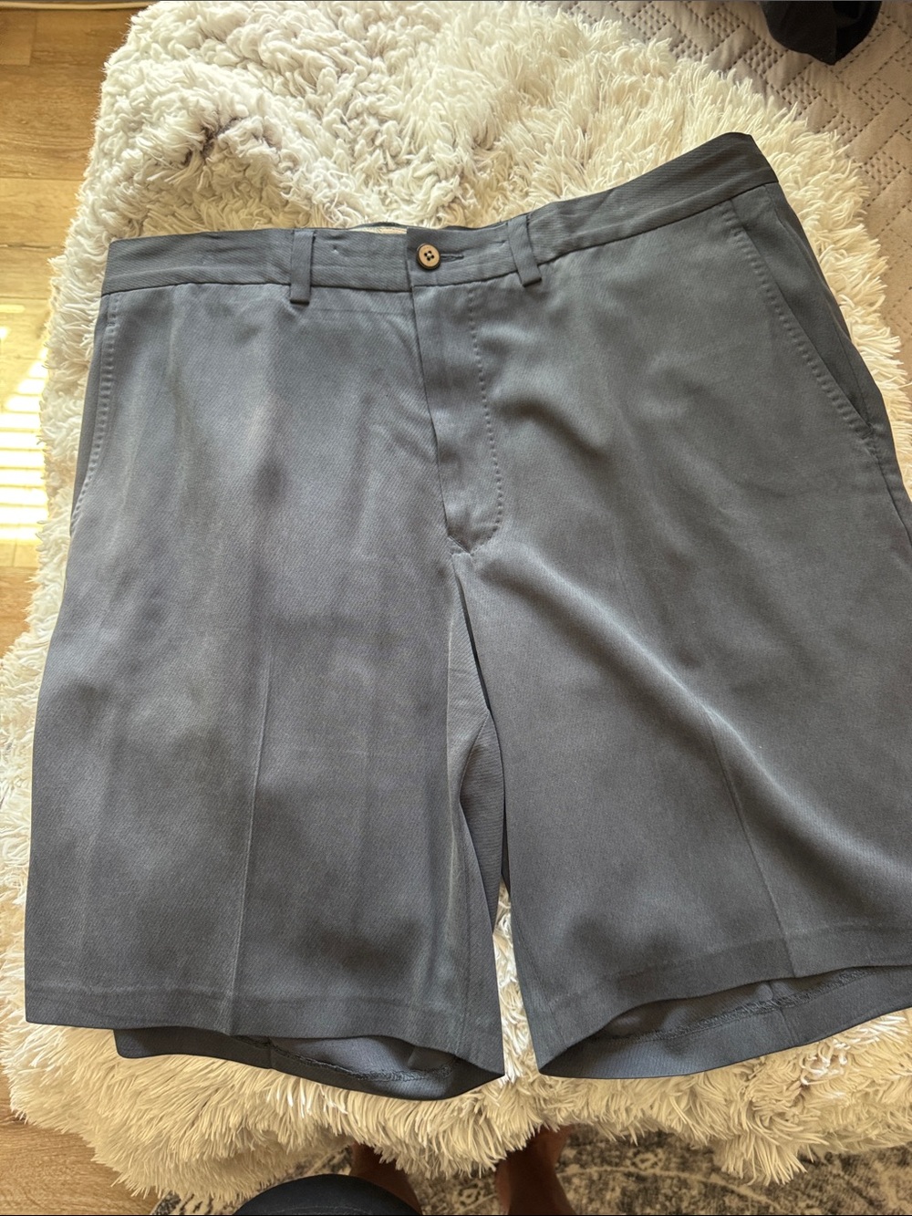 Tommy Bahama  navy blue  Flat-Front Men's Shorts